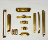 UNLACQUERED Aged Brass Solid Knobs. Luxury Collection of Knobs, Handles & Backplates. Premium Hardware with Rich Sophistication. Transform Kitchens, Cabinets, Doors and More.