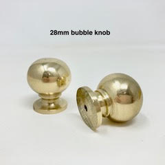 Solid Polished Brass Bubble Knob | Reed Handle Cabinet Knobs and Handles | I00% Brass | Kitchen Handle Replacement