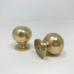 Solid Polished Brass Bubble Knob | Reed Handle Cabinet Knobs and Handles | I00% Brass | Kitchen Handle Replacement