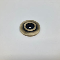 Flat Knob in Solid Aged Brass | 25mm and 30mm | Cabinet Knobs and Handles | I00% Brass | Kitchen Handle Replacement