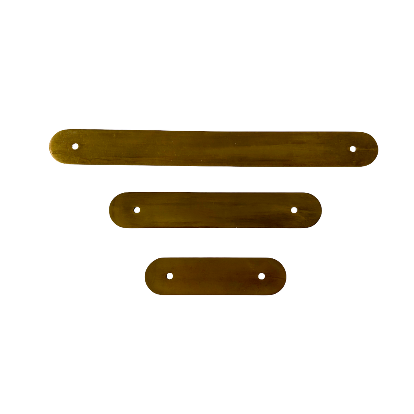 Unlacquered Brass Reeded Handle With Optional Backplate