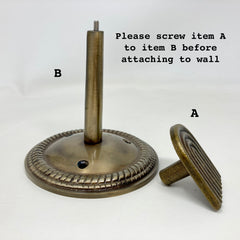 Art Deco Arch Hook Curtain Hold Back Curtain Tie Back Jewellery Hook Antique Brass Iron