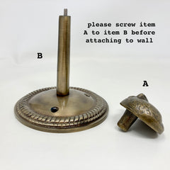 Antique Brass Animal Curtain Hook, Tie Back & Hold Back – Elegant Iron Hook for Jewellery, Curtains, Drapes and Home Decor Accents