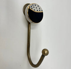 Hand Painted Ceramic Double & Single Hooks