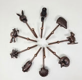 Antique Copper Animal Metal Hooks. Versatile Tie-Back & Towel Hook for Bathroom and Bedroom, Durable Iron Construction