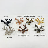 KNOB Large Metal Coral. Unique, Nature-Inspired Design in Durable Metal for Cabinets, Drawers, & Walls