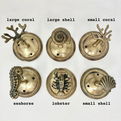 Nautical Hook Marine Hook Curtain Hold Back Curtain Tie Back Jewellery Hook Antique Brass Iron