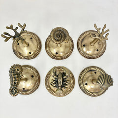 Nautical Hook Marine Hook Curtain Hold Back Curtain Tie Back Jewellery Hook Antique Brass Iron