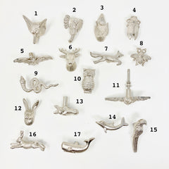 Silver Animal Metal Drawer Knob for Cabinets, Drawers, Cupboard Door Bedroom Kitchen & Furniture with a Whimsical Touch
