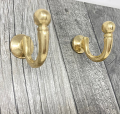 Solid Brass Hook or Hanging & Organizing in Home, Office, & Garden Spaces with a Timeless Appeal