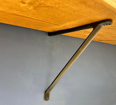 Matt Black Cast Iron Shelf Bracket. Durable & Stylish Design in 6", 8" & 10" Sizes, Perfect for Supporting Shelves in Home, Office, or Retail Spaces