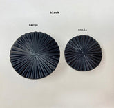 Black Vintage Art Deco Fan Iron Knob. Elegant, Timeless Design in 2 Sizes, Large & Small, for Cabinets, Drawers, & Furniture