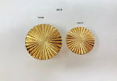 Gold Vintage Art Deco Fan Drawer Knob. Elegant, Timeless Design in 2 Sizes, Large & Small, for Cabinets, Drawers, & Furniture