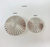 Silver Vintage Art Deco Fan Drawer Knob. Timeless, Elegant Design in 2 Sizes, Large & Small, for Cabinets, Drawers, & Furniture with a Classic Touch