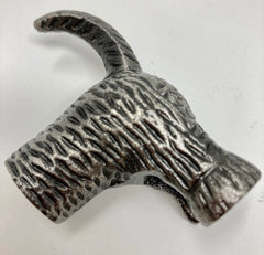 HOOK Dog Tail in Antique Pewter Animal Metal Wall or Door