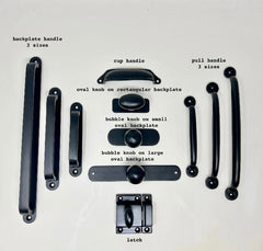 Cast Iron Matt Black Kitchen Handles | Matte Black