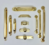 Solid Polished Brass Cabinet Knobs and Handles I00% Brass