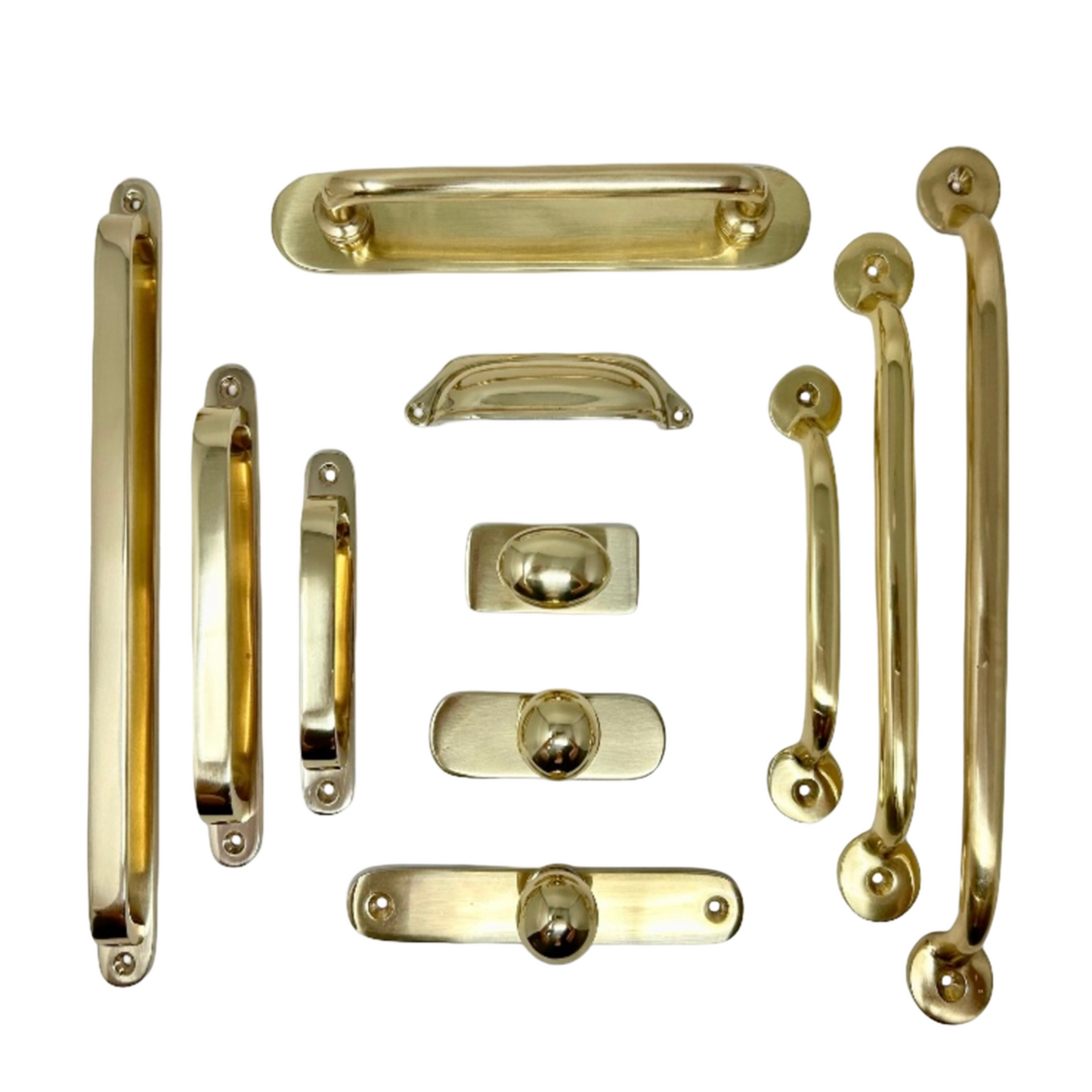 Lacquered Brass Large Oval Backplate