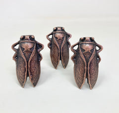 ANTIQUE COPPER Bug Insect Drawer Knob Metal Cicada Cabinet Knobs Dresser Knob Cabinet Knob