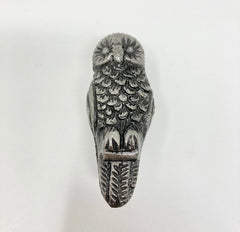 ANTIQUE PEWTER Owl Knob | Drawer Pull Animal Knob Cabinet