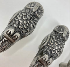 ANTIQUE PEWTER Owl Knob | Drawer Pull Animal Knob Cabinet