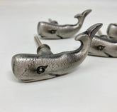 ANTIQUE PEWTER Whale Knob - Drawer Pull Door Pull Cabinet Cupboard Kitchen Bathroom Sealife Marine