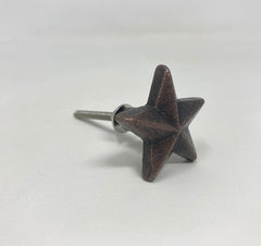 Antique Copper Star Iron Metal Knob Drawer Pull decor drawer pull