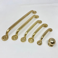 Solid Polished Brass Bubble Knob | Reed Handle Cabinet Knobs and Handles | I00% Brass | Kitchen Handle Replacement