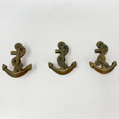 Antique Brass Anchor Knob | Cabinet Door Handle | Door Knobs | Wardrobe | Bathroom | Seaside | Marine