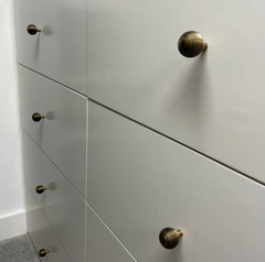 Beehive Knob Iron Antique Brass Kitchen Replacement Cabinet Vintage Style Cupboard