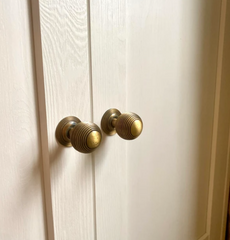 Beehive Knob Iron Antique Brass Kitchen Replacement Cabinet Vintage Style Cupboard