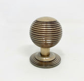 Beehive Knob Iron Antique Brass Kitchen Replacement Cabinet Vintage Style Cupboard