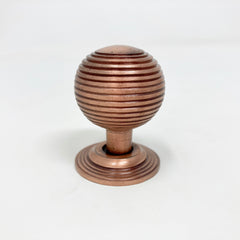 Beehive Knob Iron Antique Copper Kitchen Replacement Cabinet Vintage Style Cupboard