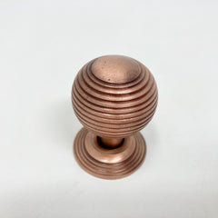 Beehive Knob Iron Antique Copper Kitchen Replacement Cabinet Vintage Style Cupboard