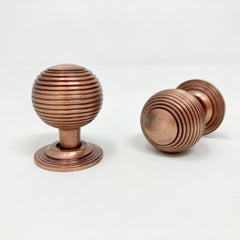 Beehive Knob Iron Antique Copper Kitchen Replacement Cabinet Vintage Style Cupboard