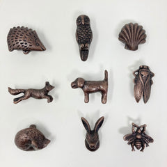 ANTIQUE COPPER Drawer Cabinet Knobs - Dresser Cabinet Chest of Drawers