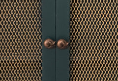 ANTIQUE COPPER Sleeping Fox Woodland Knob | Iron | Drawer Pull Door Pull | Animal Antique