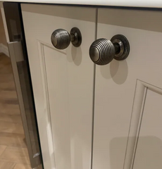 Beehive Knob Iron Antique Pewter Kitchen Replacement Cabinet Vintage Style Cupboard