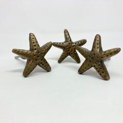 Antique Brass Starfish Knob | Cabinet Door Handle | Door Knobs | Wardrobe | Bathroom