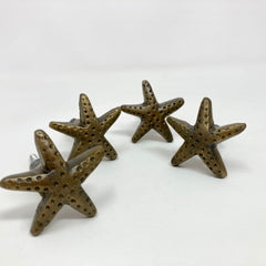 Antique Brass Starfish Knob | Cabinet Door Handle | Door Knobs | Wardrobe | Bathroom