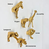 KNOBS Gold Safari Animal Iron Metal Drawer. Set of 6 or Individual, Perfect for Cabinets, Drawers, Furniture, and Safari-Themed Décor