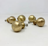 Antique Brass Finish Bubble Ball Knob x 1 | Wardrobe | Modern | Kitchen Replacement Knob | Cabinet Knob | Iron