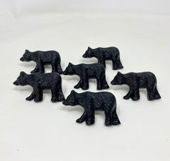 Bear Knob in Black | Drawer Pull Animal Knob Cabinet