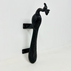 Peacock Black Cabinet Handle. Elegant, Nature-Inspired Design with Sleek Black Finish for Kitchen, Drawers, & Furniture