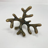 Antique Brass Coral Metal Knob Drawer Pull Cabinet Dresser