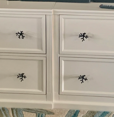 Antique Brass Coral Metal Knob Drawer Pull Cabinet Dresser