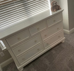 Gold-Edged White Cloud Ceramic Knob. Elegant Decorative Cabinet & Drawer Hardware for Modern, Chic Home Décor and Interior Design