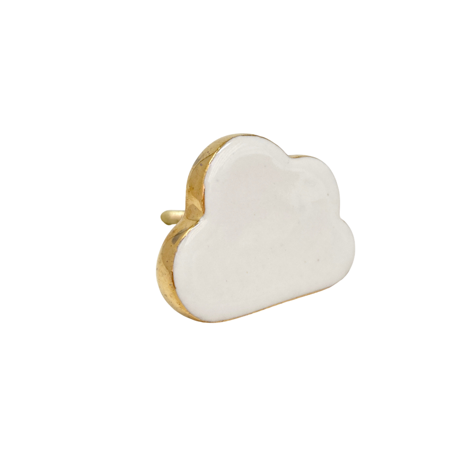 Gold-Edged White Cloud Knob