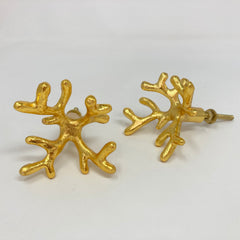 Gold Coral Metal Knob Drawer Pull Cabinet Dresser