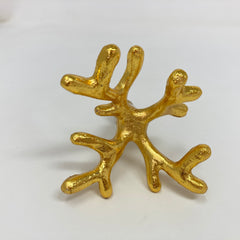 Gold Coral Metal Knob Drawer Pull Cabinet Dresser
